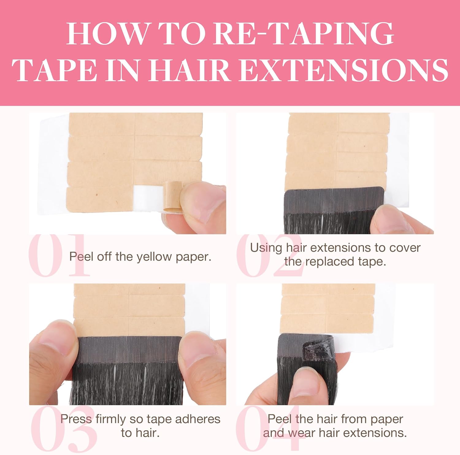 Balayage tape hair extensions 14 inch warm tones