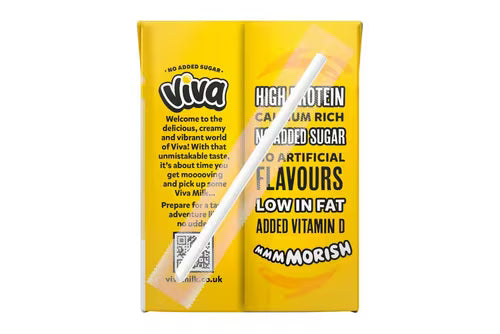 No added sugar banana milk school drink packs