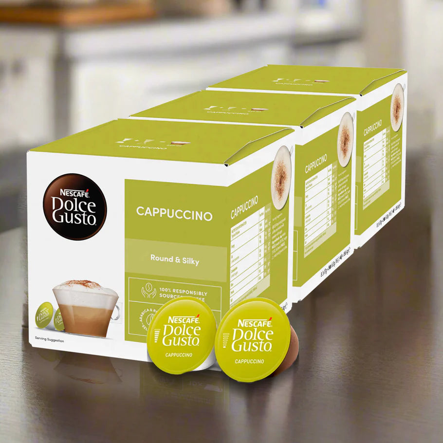 Barista-style cappuccino using Dolce Gusto machine