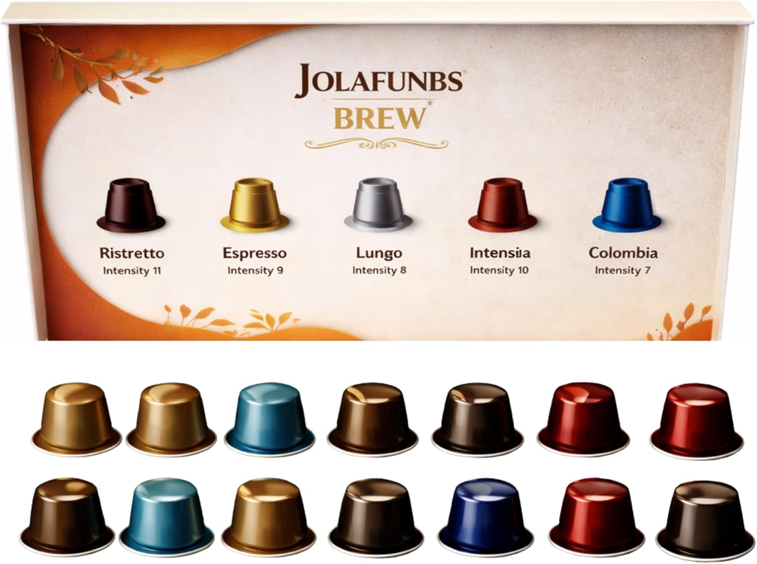 Multipack coffee pods for tasting different blends