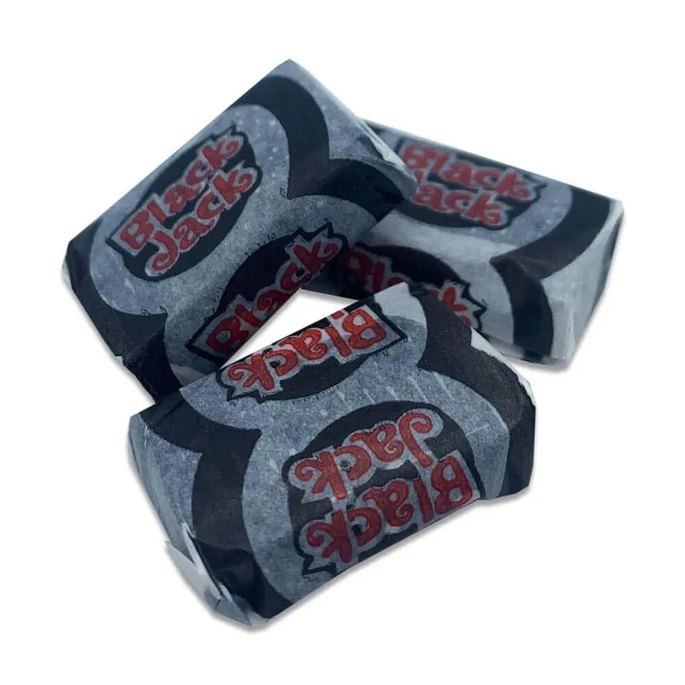 Classic British retro Black Jack chewy sweets with aniseed flavour