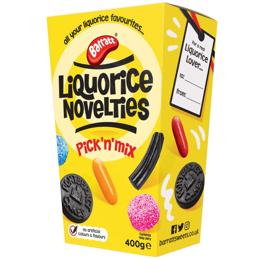 Barratt Liquorice Novelties Pick n Mix 400g sweets bag
