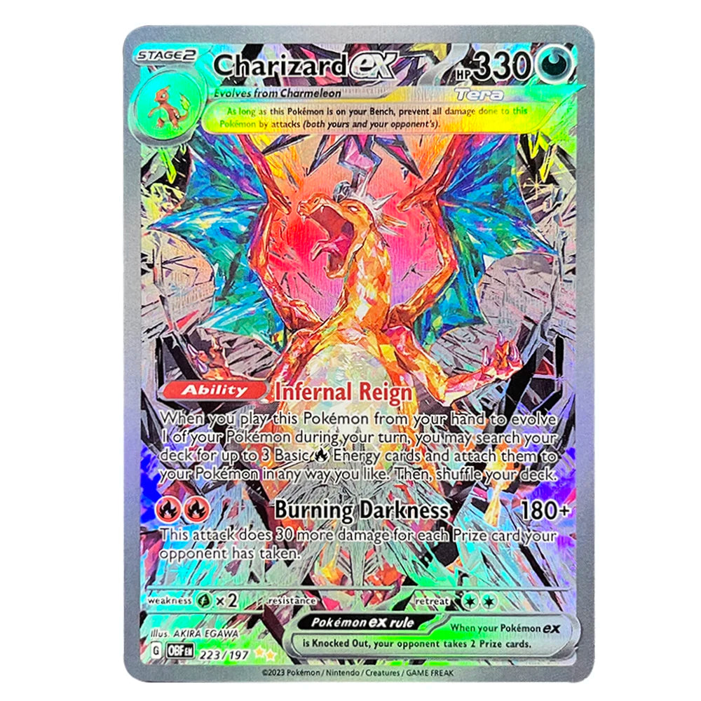 Anime battle style trading card collection