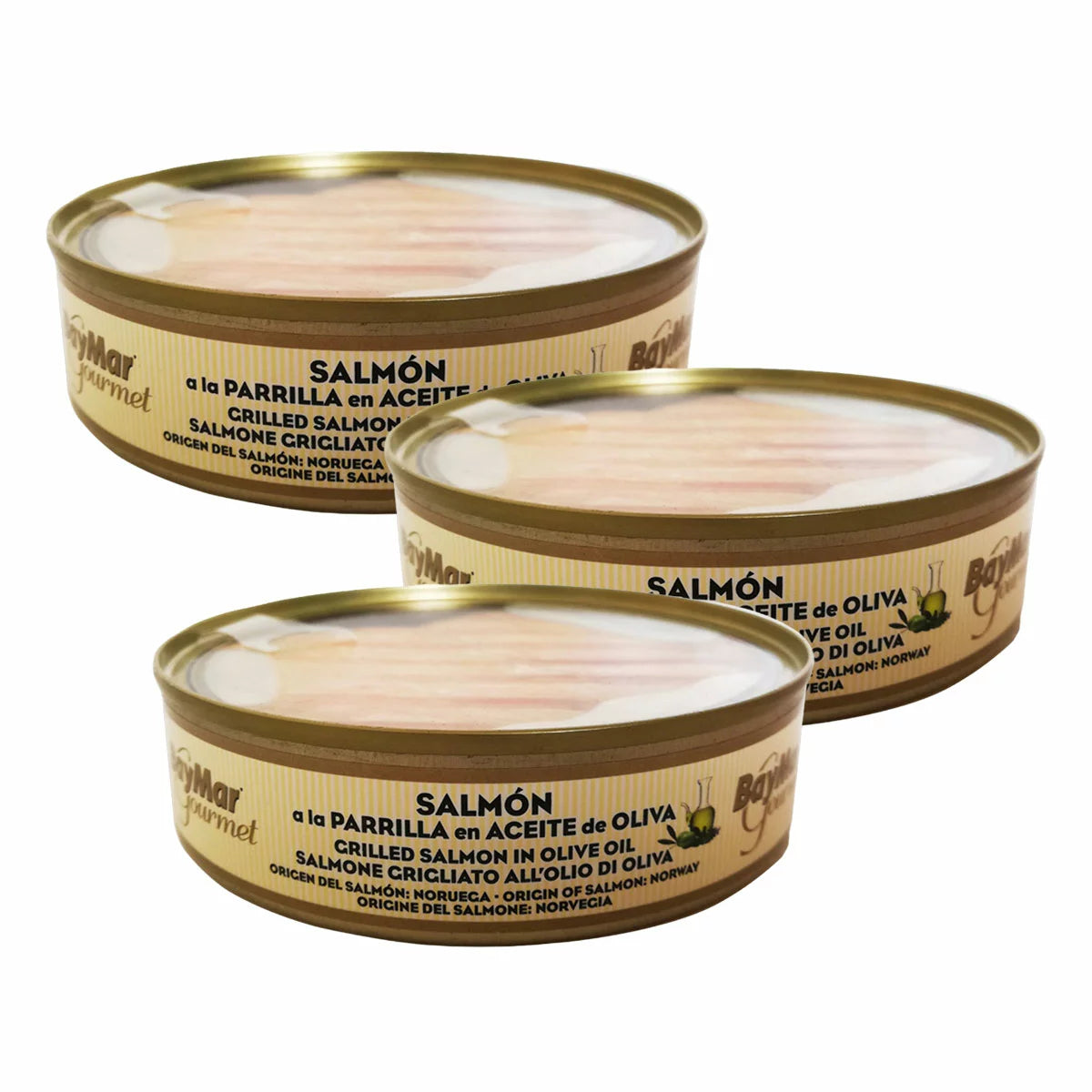 Baymar wild Pacific red salmon in olive oil 3 x 160g