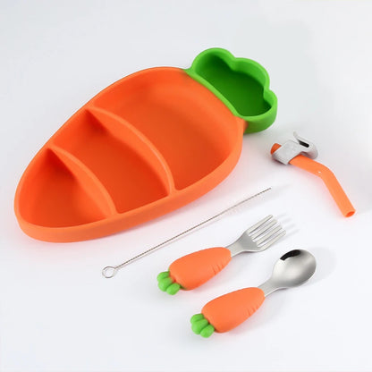 Double compartment bowl for balanced baby meals