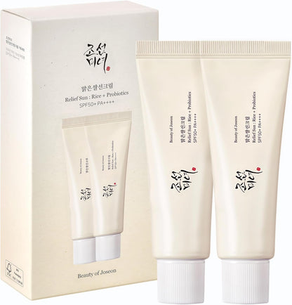 Beauty of Joseon Relief Sun SPF 50+ 2 pack sunscreen set
