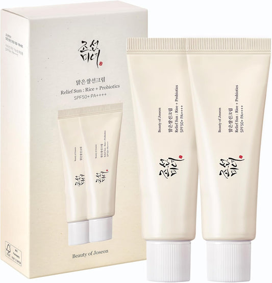 Beauty of Joseon Relief Sun SPF 50+ 2 pack sunscreen set