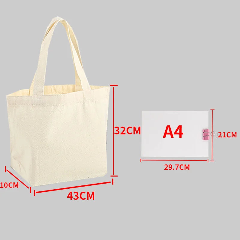 Reusable canvas bag for daily errands