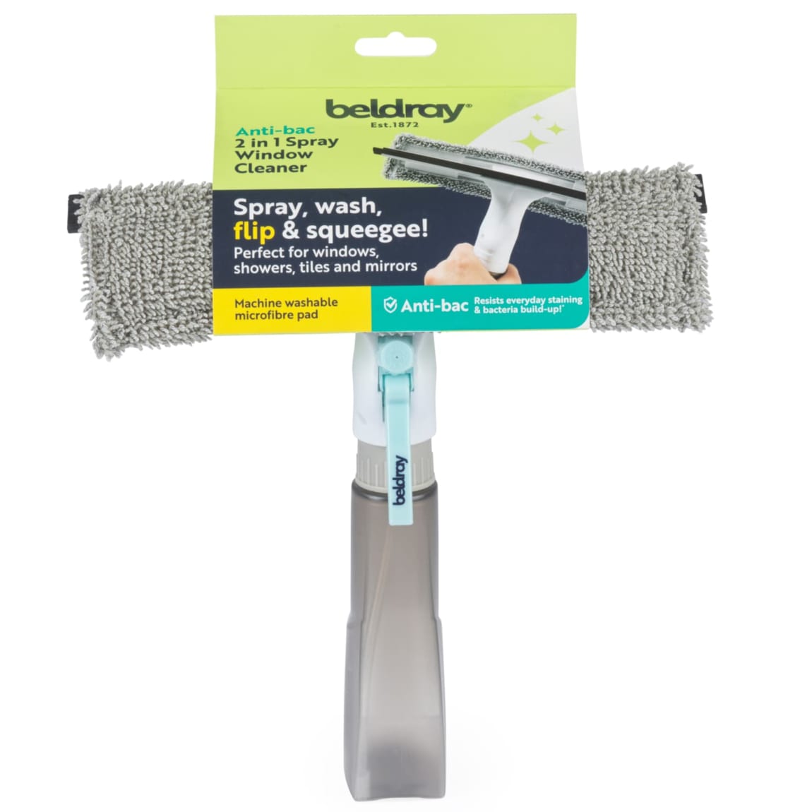 Beldray spray and squeegee window cleaner for home use