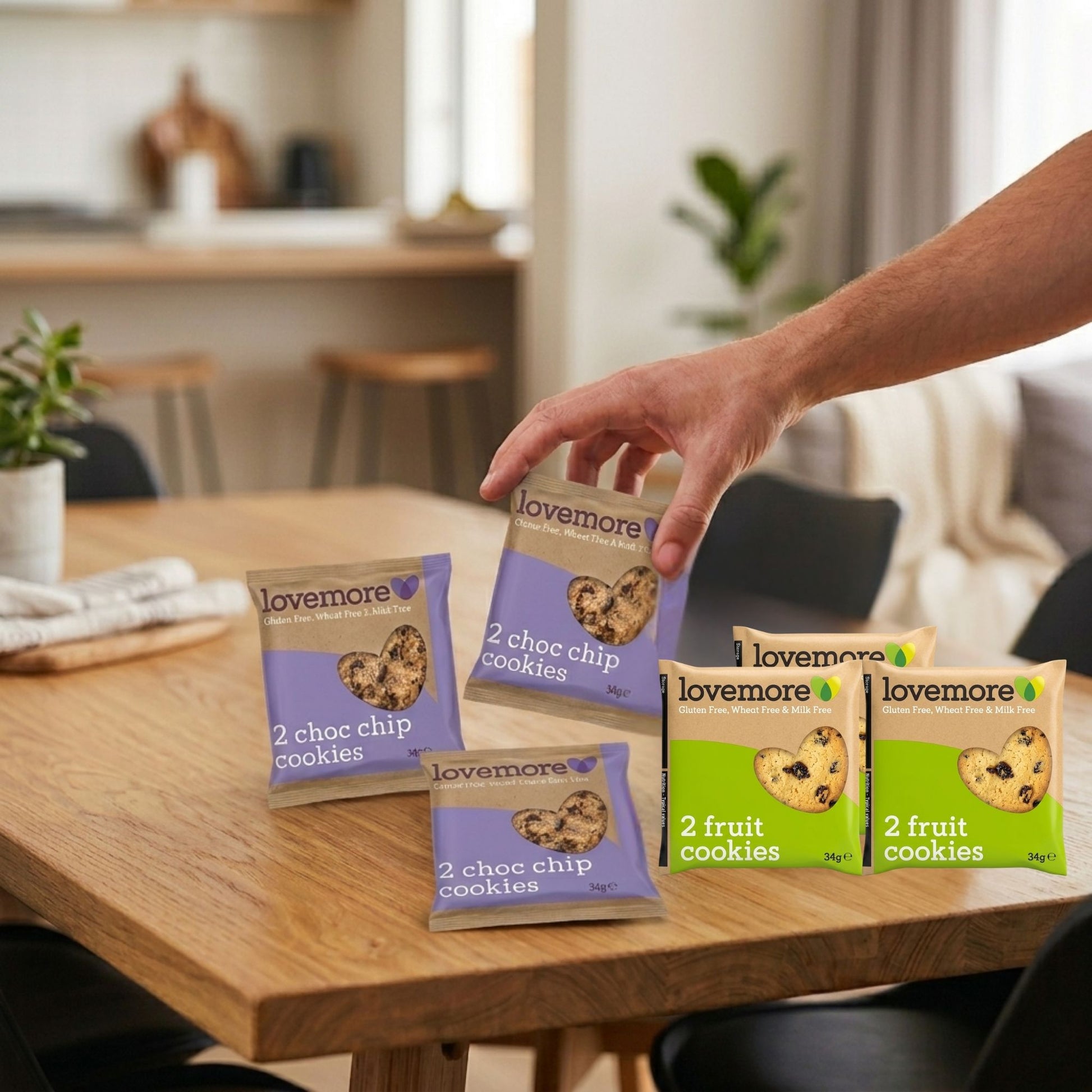 Vegetarian gluten free snack cookie variety pack