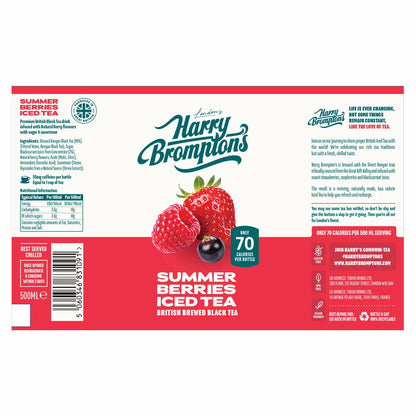 Berry flavoured iced tea made with Kenyan black tea