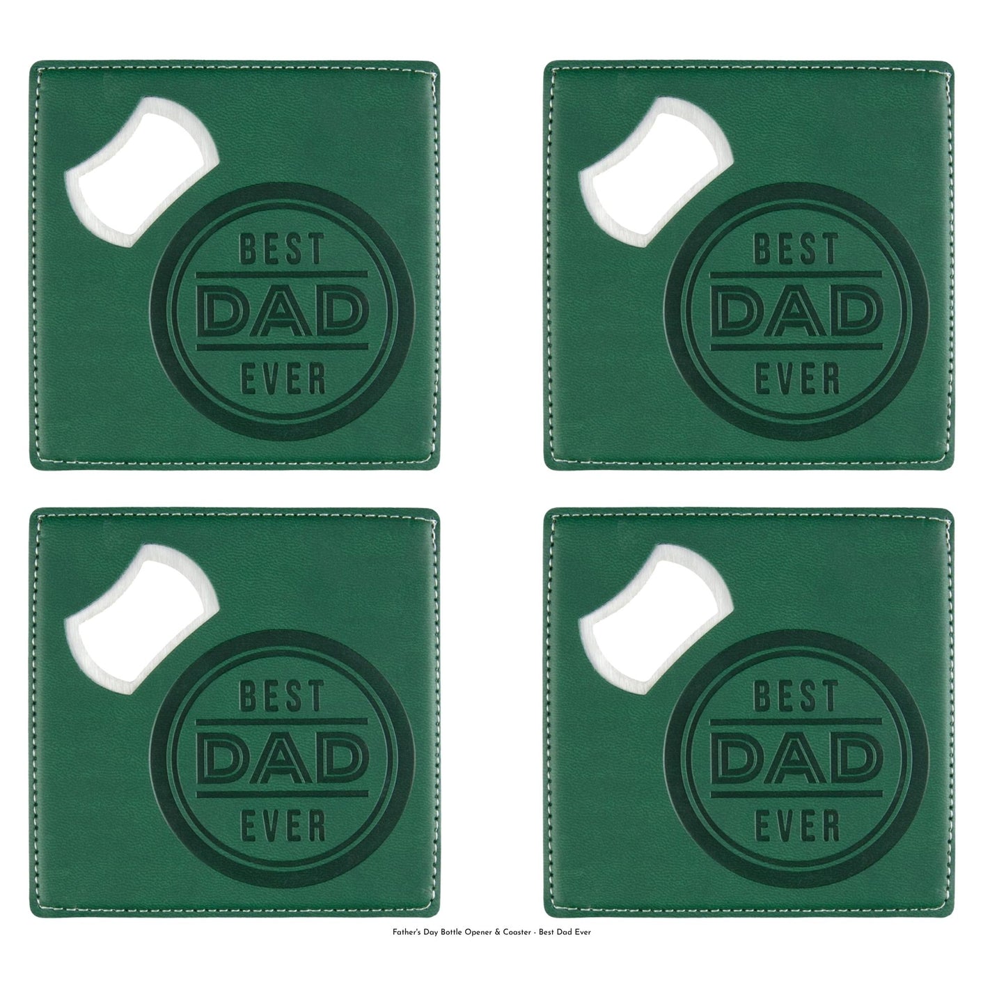 Coaster and bottle opener combination for everyday use