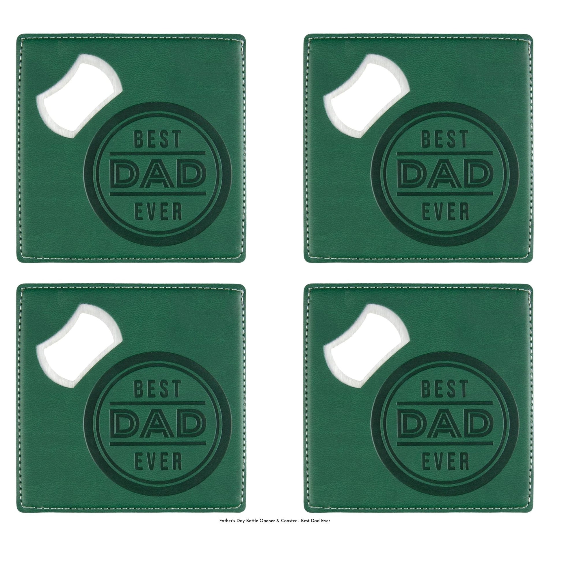 Coaster and bottle opener combination for everyday use