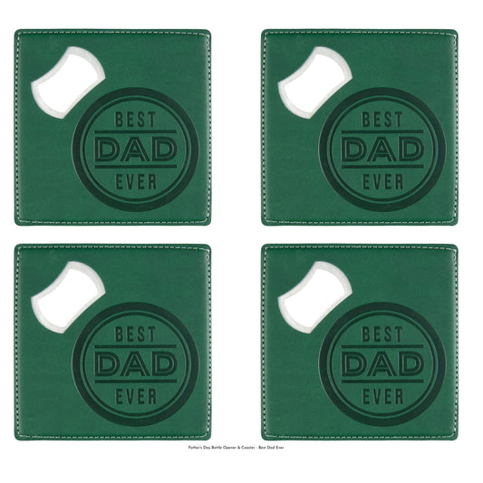 Coaster and bottle opener combination for everyday use