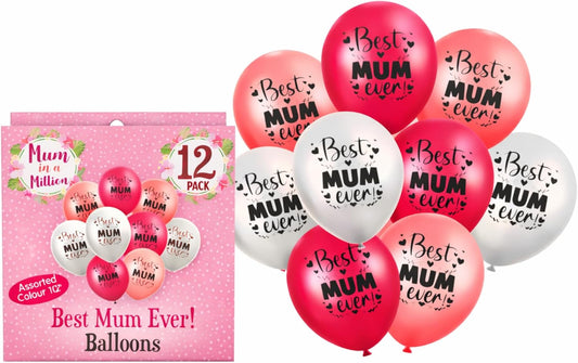 Pink Best Mum balloon for Mother’s Day celebrations