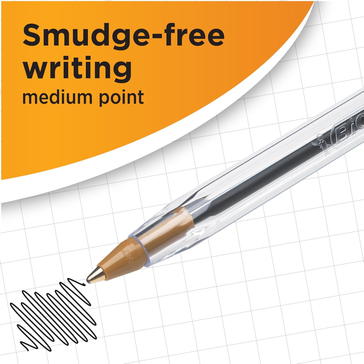 Smooth-writing Bic Cristal pens for everyday use