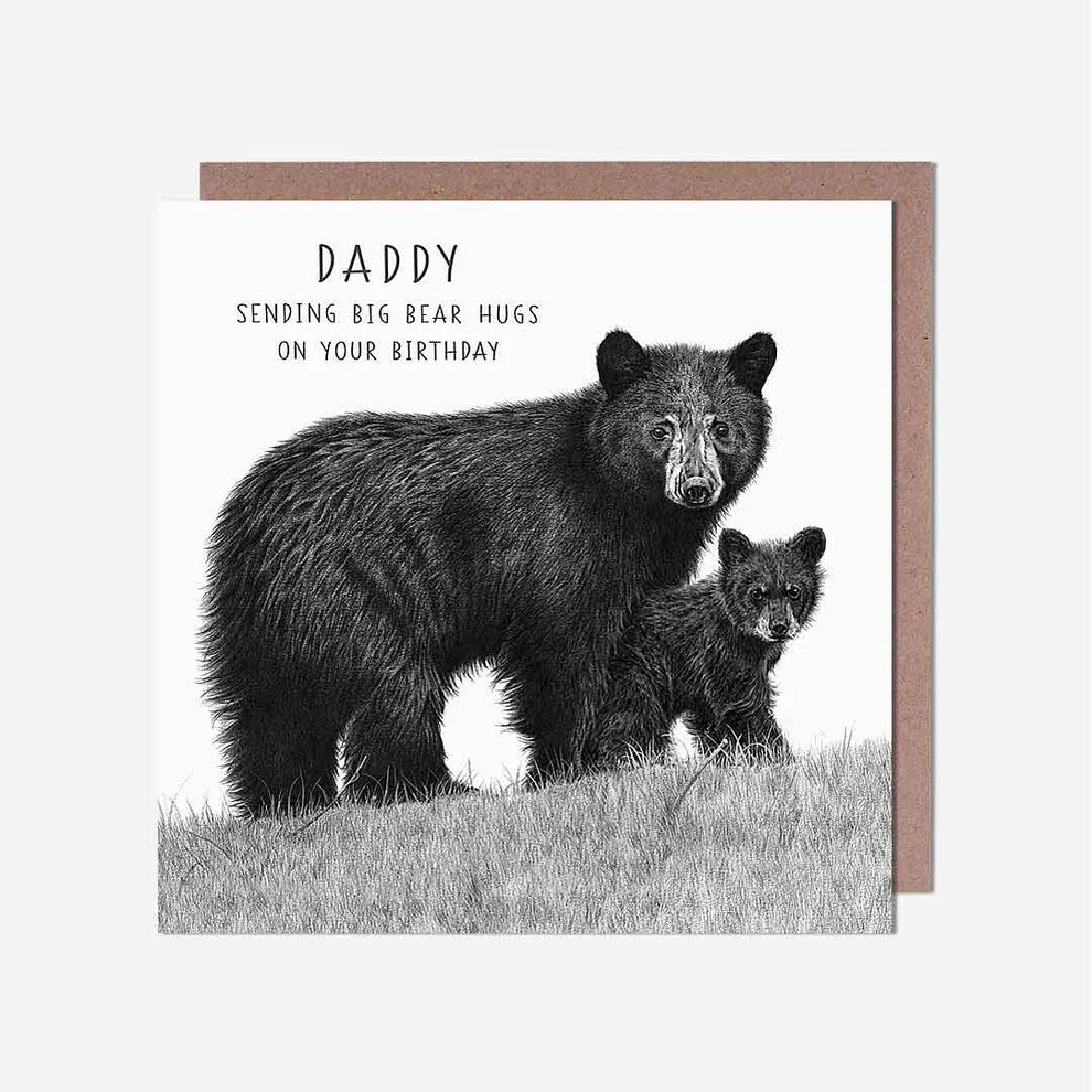 Big Bear Hugs Daddy Birthday Card, a trend birthday card found in greeting cards near me and birthday card greeting cards collections.
