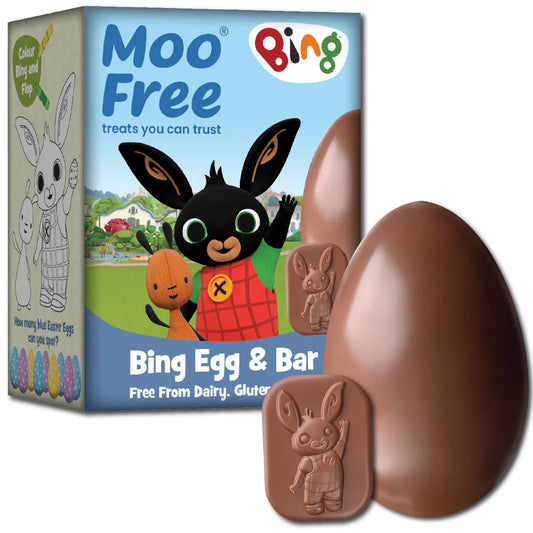Delicious vegan Bing chocolate bar and Easter egg combo
