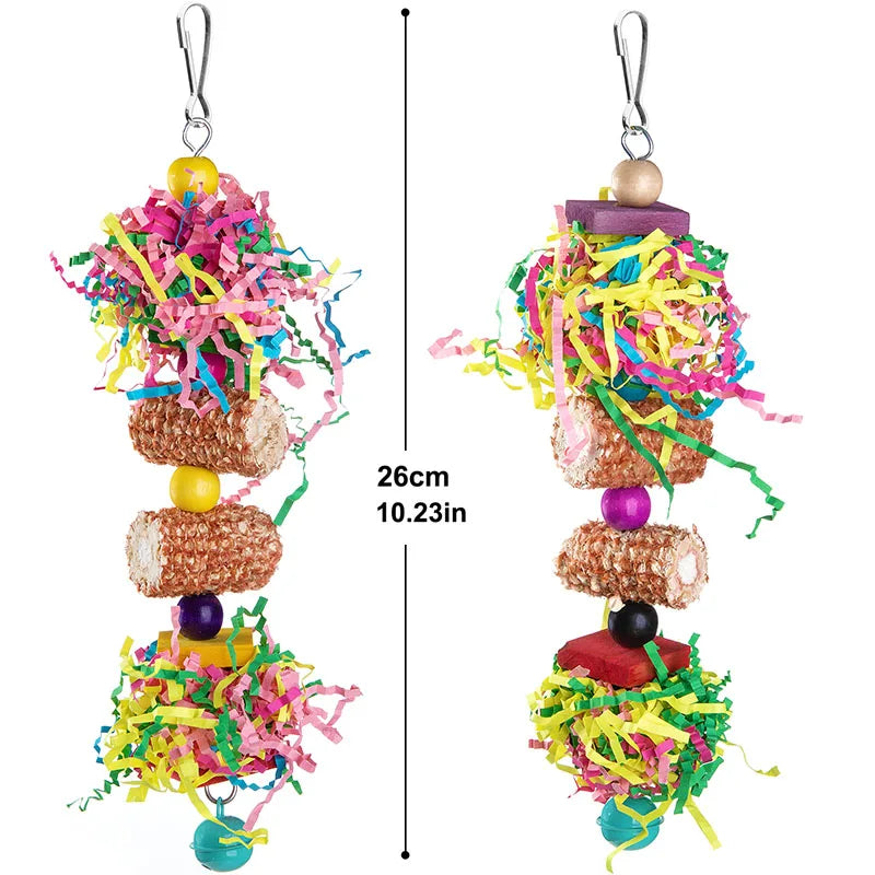 Cockatiel cage chew toys for daily activity