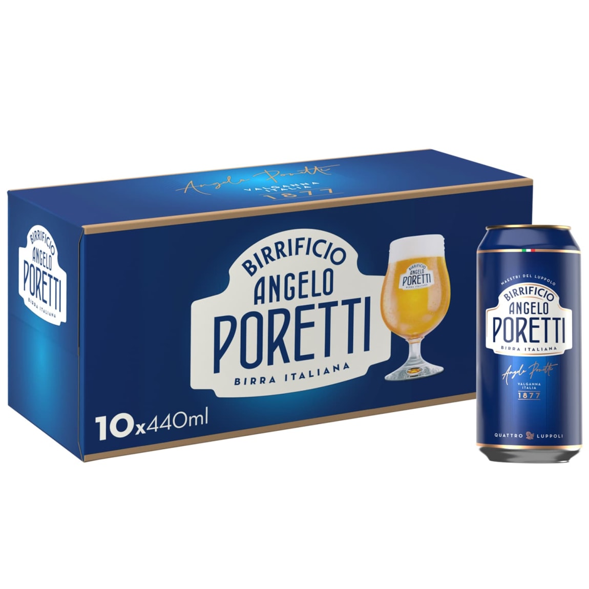 Birrifico Angelo Poretti Lager Beer 10 x 440ml cans