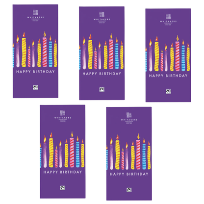 Festive candle wrapper milk chocolate gift bar