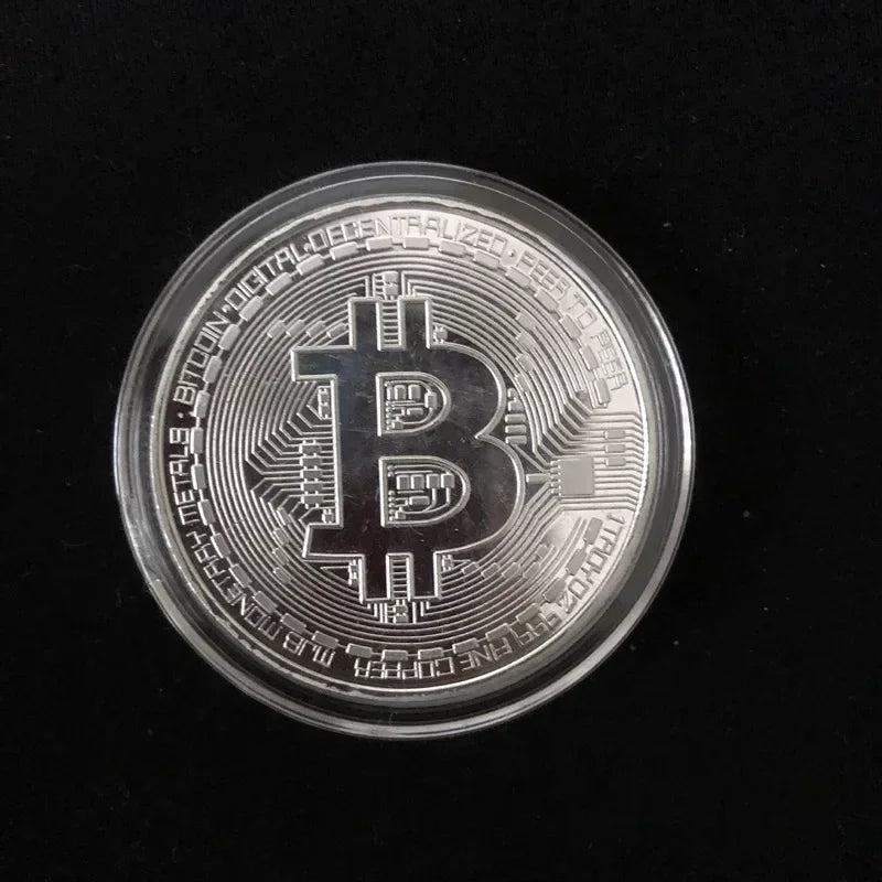 Gold plated Bitcoin coin for collectors and crypto enthusiasts