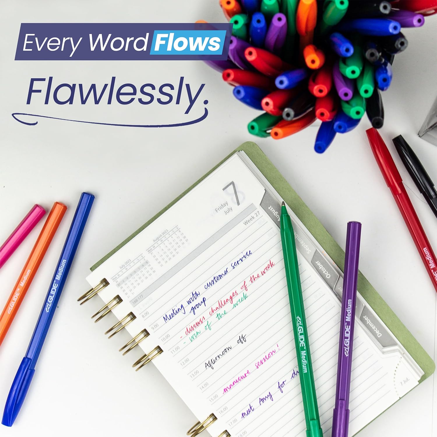Eziglide ballpoint pens ideal for office or school