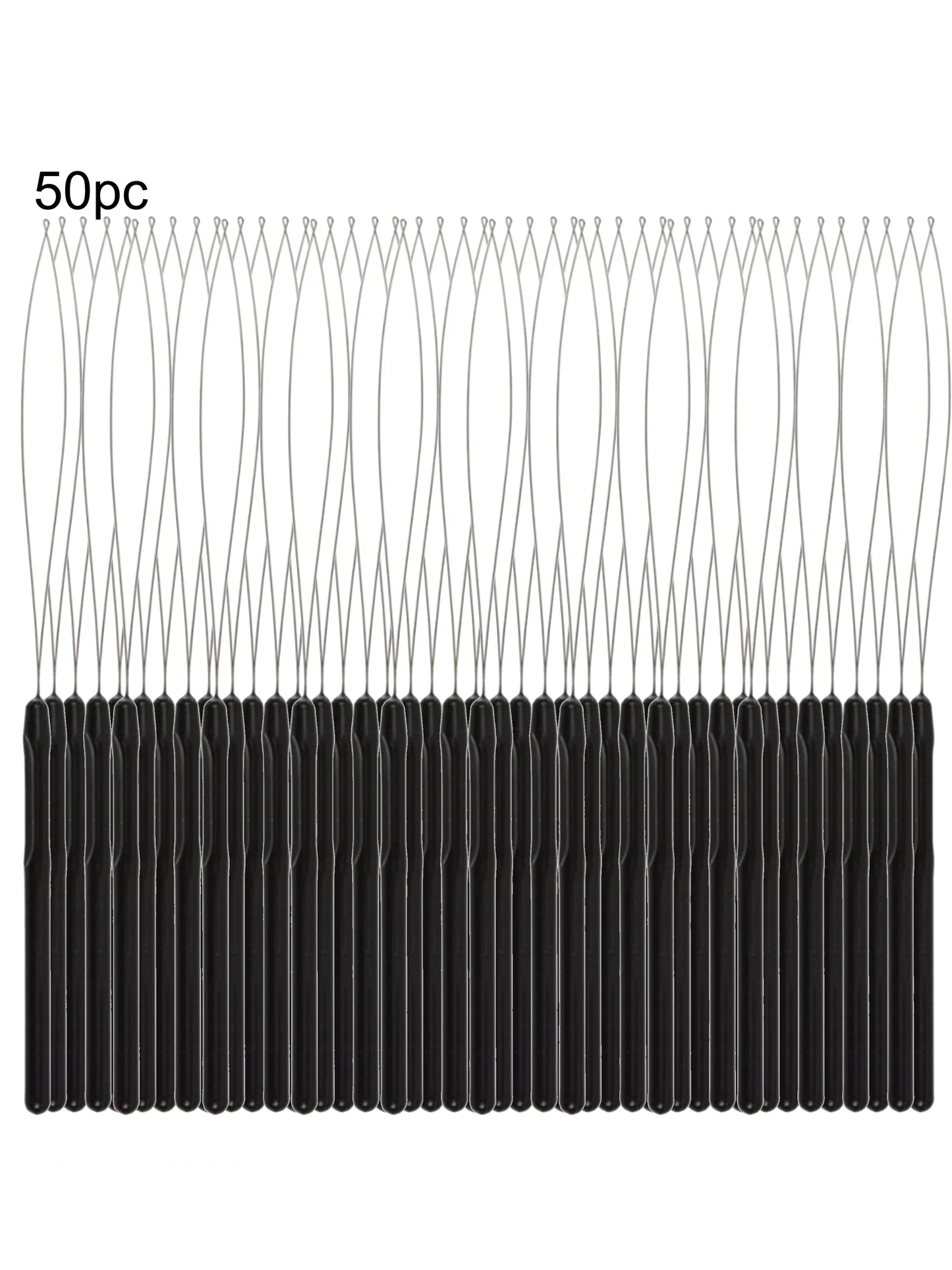 Hair extension loop needle tool lifestyle in use application