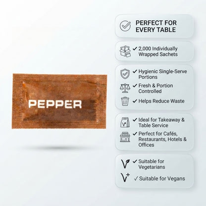 Brakes single serve black pepper sachets