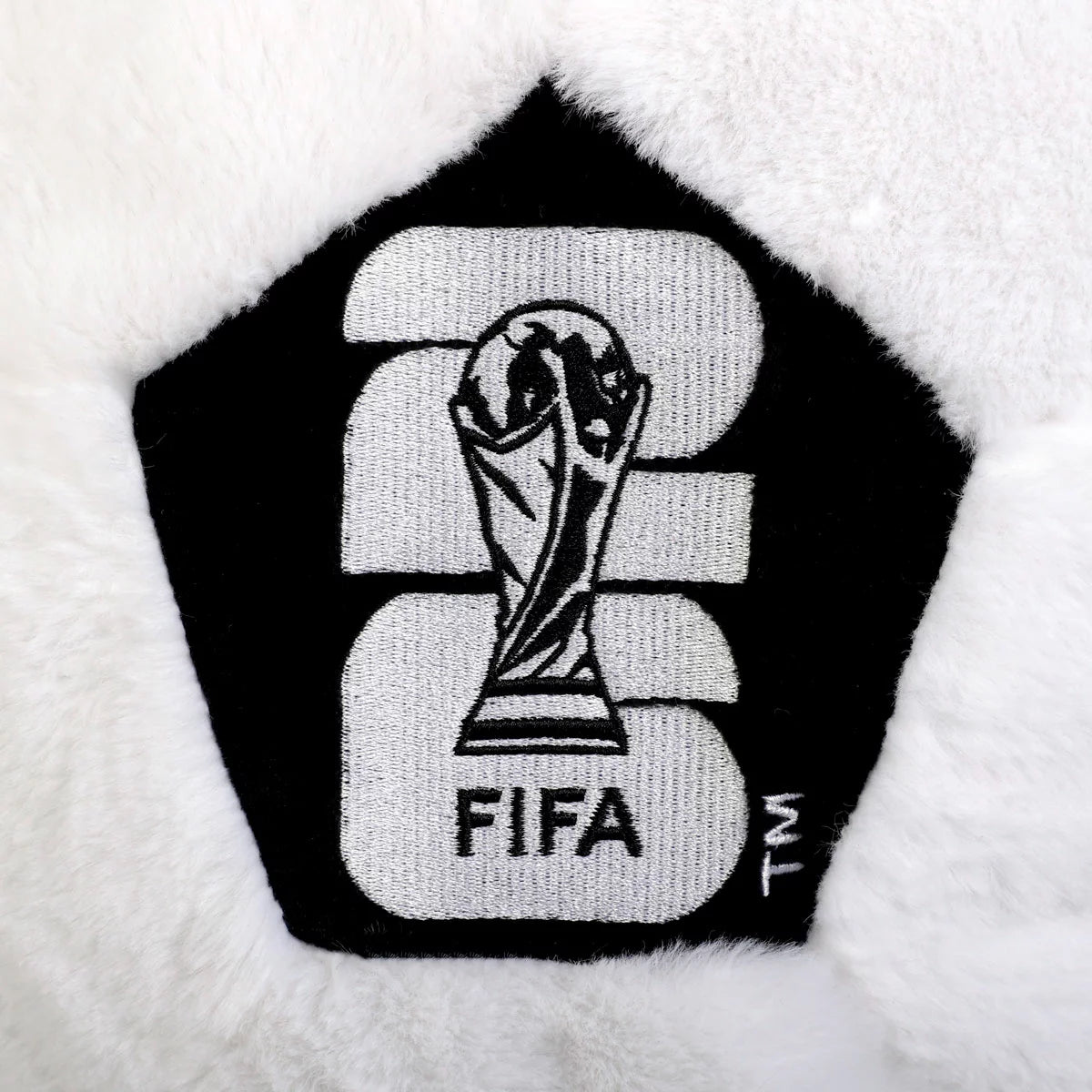 Soft polyester football pillow with FIFA logo design