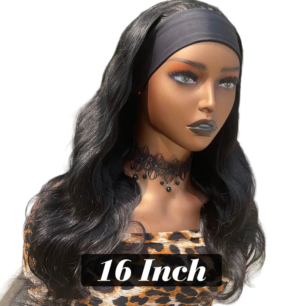 Comfortable headband wig designed for quick daily wear