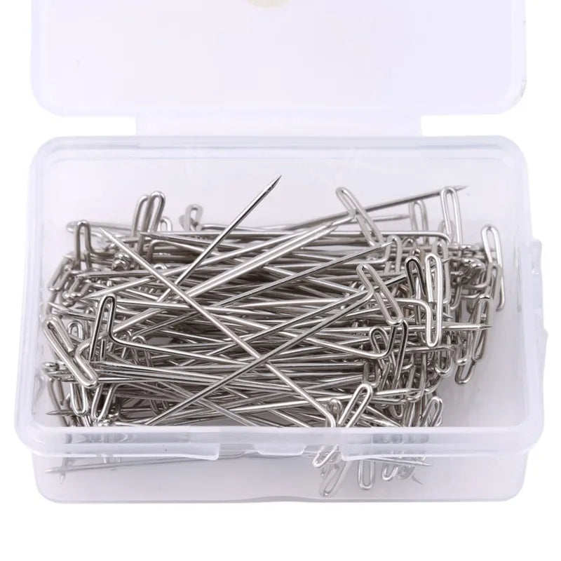 T pin needles foam head wig block securing craft sewing pins