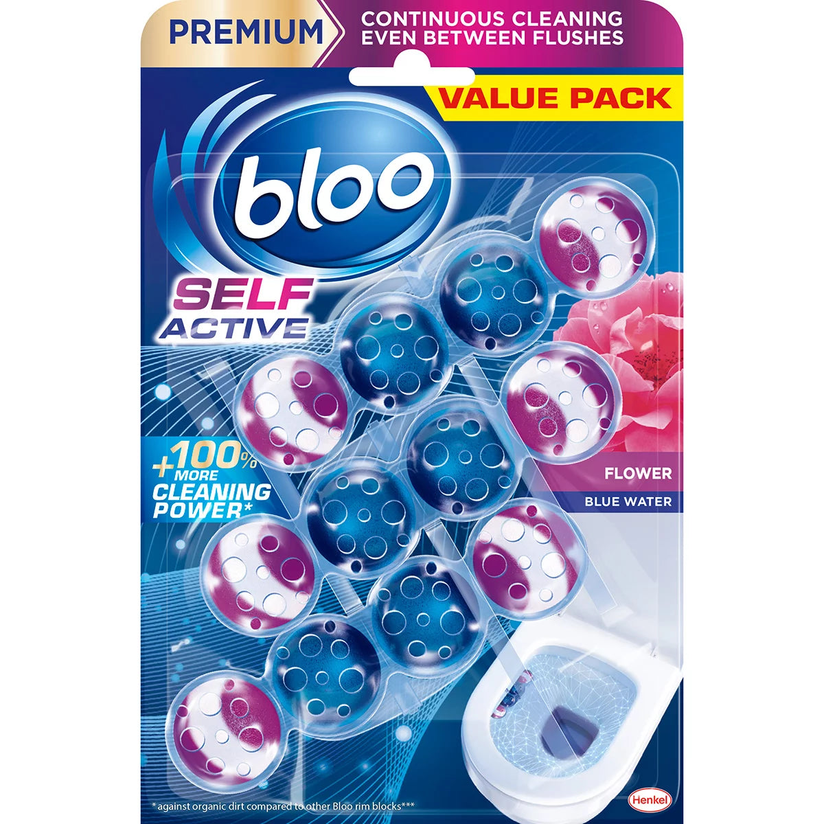 Toilet rim blocks with Fresh Flower fragrance