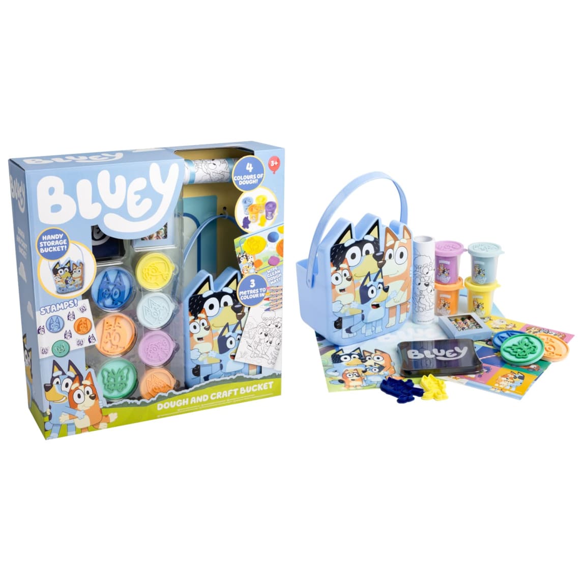 Kids arts and crafts dough set with stamps and mat