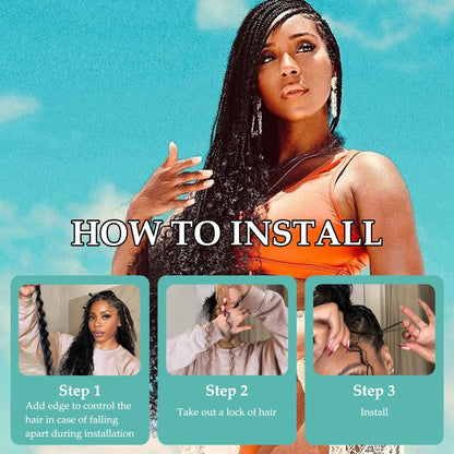 Deep wave curly hair extensions for braids