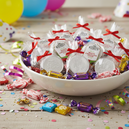 Vegetarian-friendly festive chocolate coins