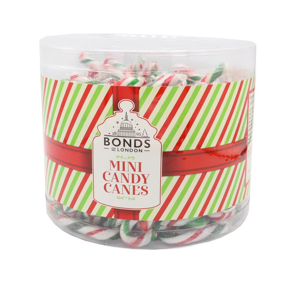 Bonds mini candy canes 5g used for holiday decorations