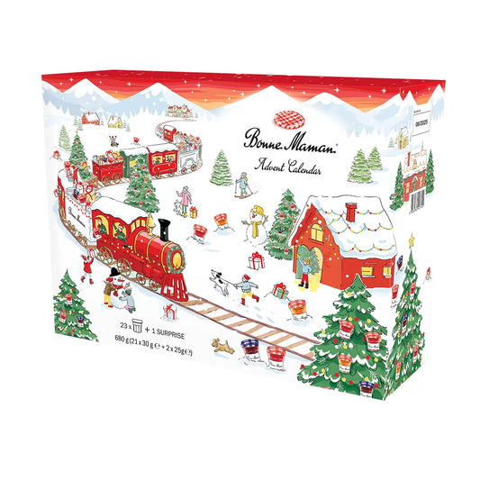 Bonne Maman Advent Calendar 2025 with 23 mini jam jars and caramels