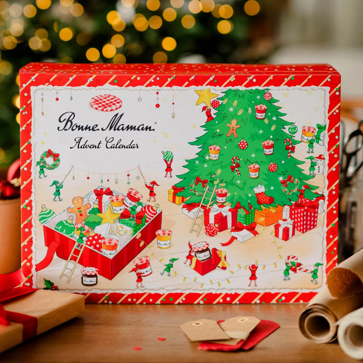 Advent calendar containing 23 mini conserve jars