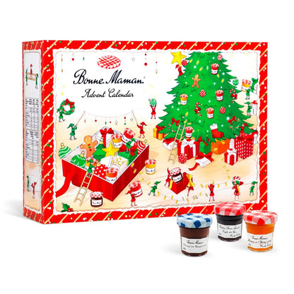 Bonne Maman mini jam jars for Christmas countdown