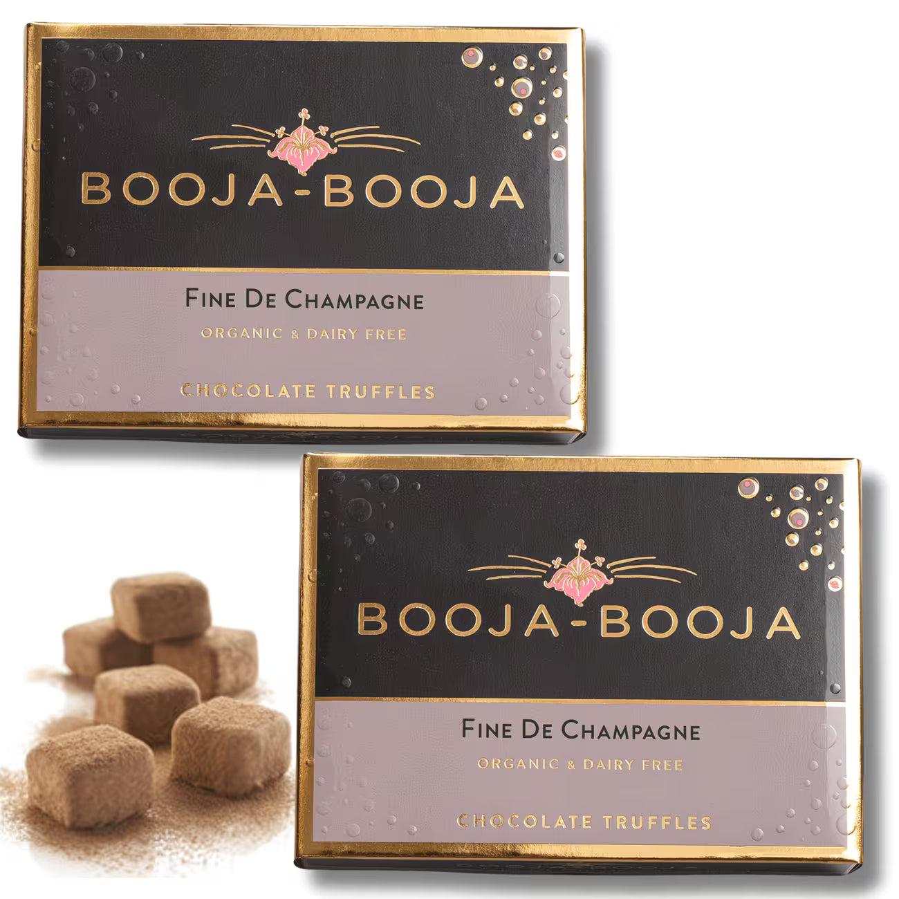 Booja Booja Fine de Champagne chocolate truffles vegan pack