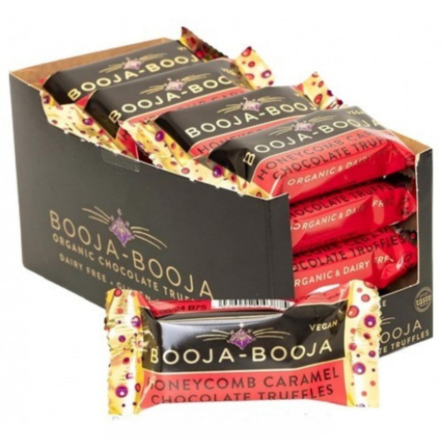 Booja-Booja Honeycomb Caramel vegan chocolate truffles bulk pack
