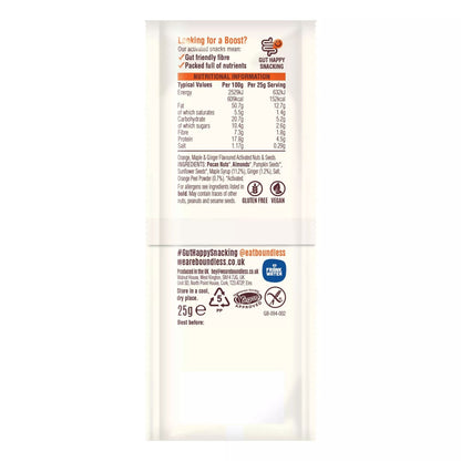 Orange and maple syrup flavoured nut snack