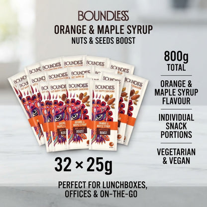 Boundless orange and maple nut snack packs