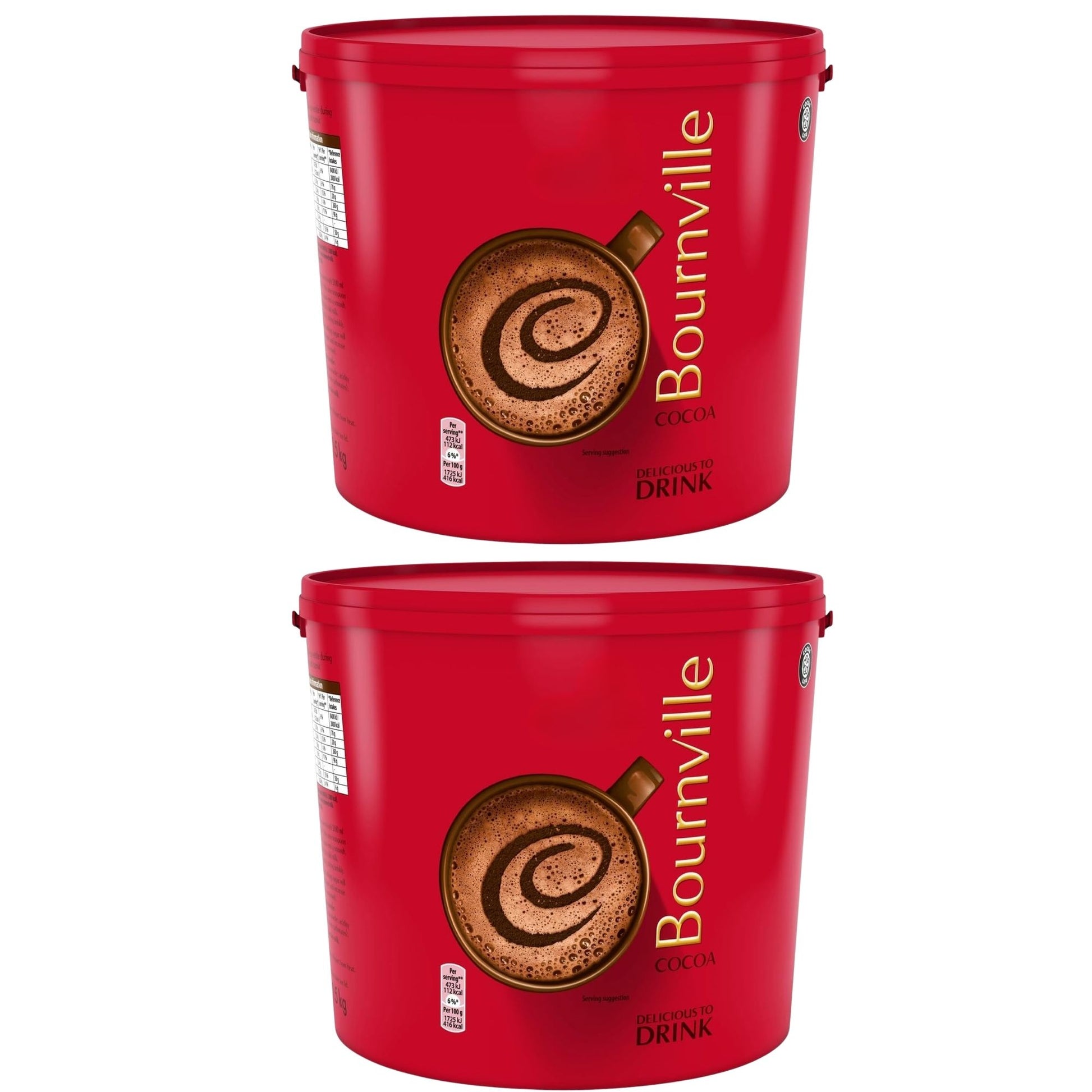 Bournville cocoa powder 1.5kg bulk pack for baking and drinks