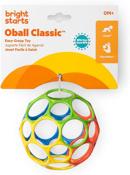 colourful baby ball toy with finger holes