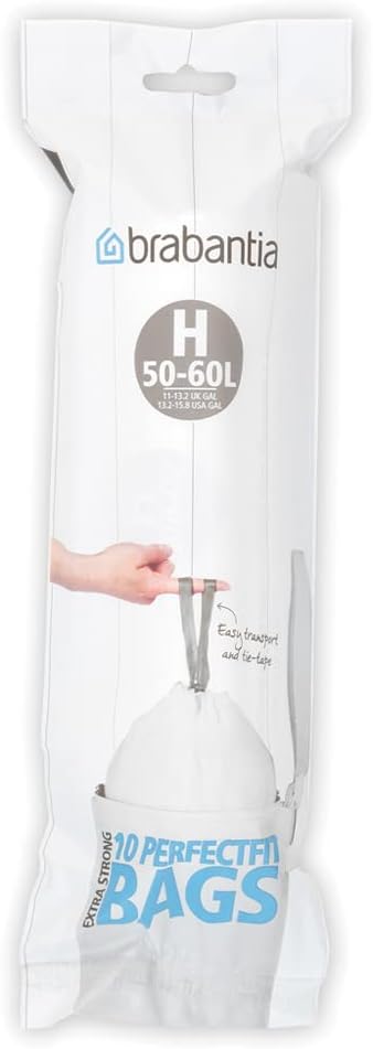 Brabantia PerfectFit Bin Liners Pack of 30 Size H (50-60L)
