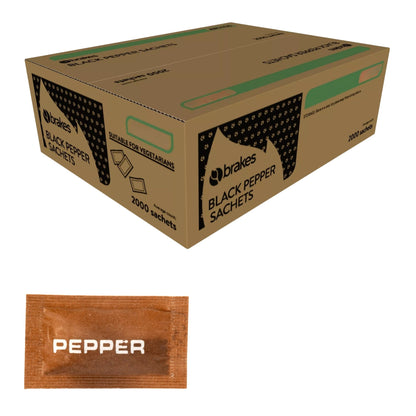Brakes Black Pepper Sachets 2000 Pack