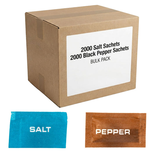 Brakes salt and black pepper sachets bulk pack