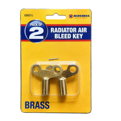 Brass key for radiator bleed valves